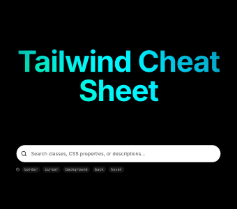 Tailwind Cheat Sheet website